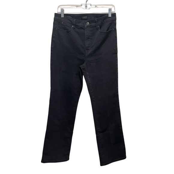 Talbots Barely Boot Black Jeans Women’s Size 8 High Rise Stretch Denim Classic - Picture 1 of 9